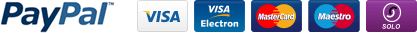 paypal, visa, visa electron, mastercard, maestro, solo